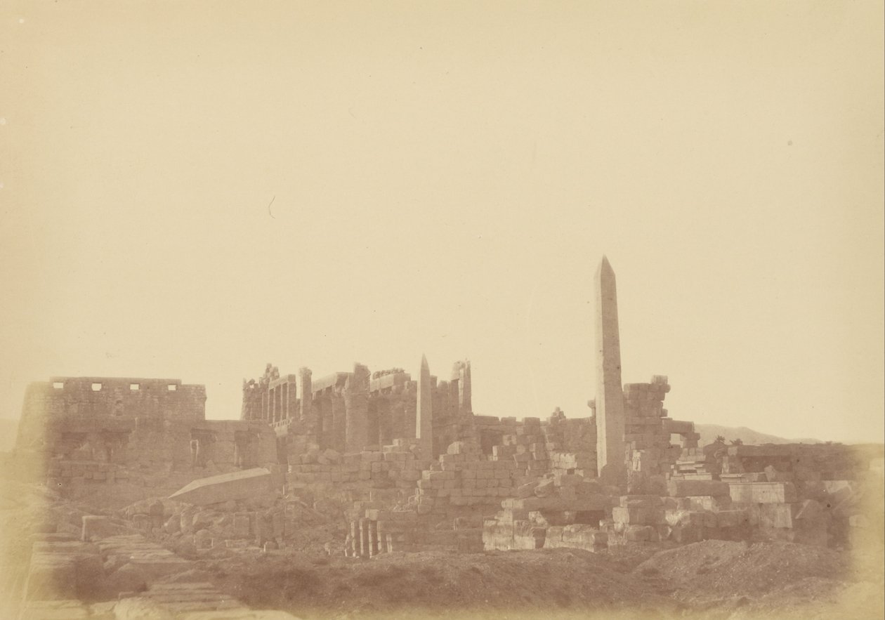 Overzicht van het paleis van Karnak door Théodule Devéria