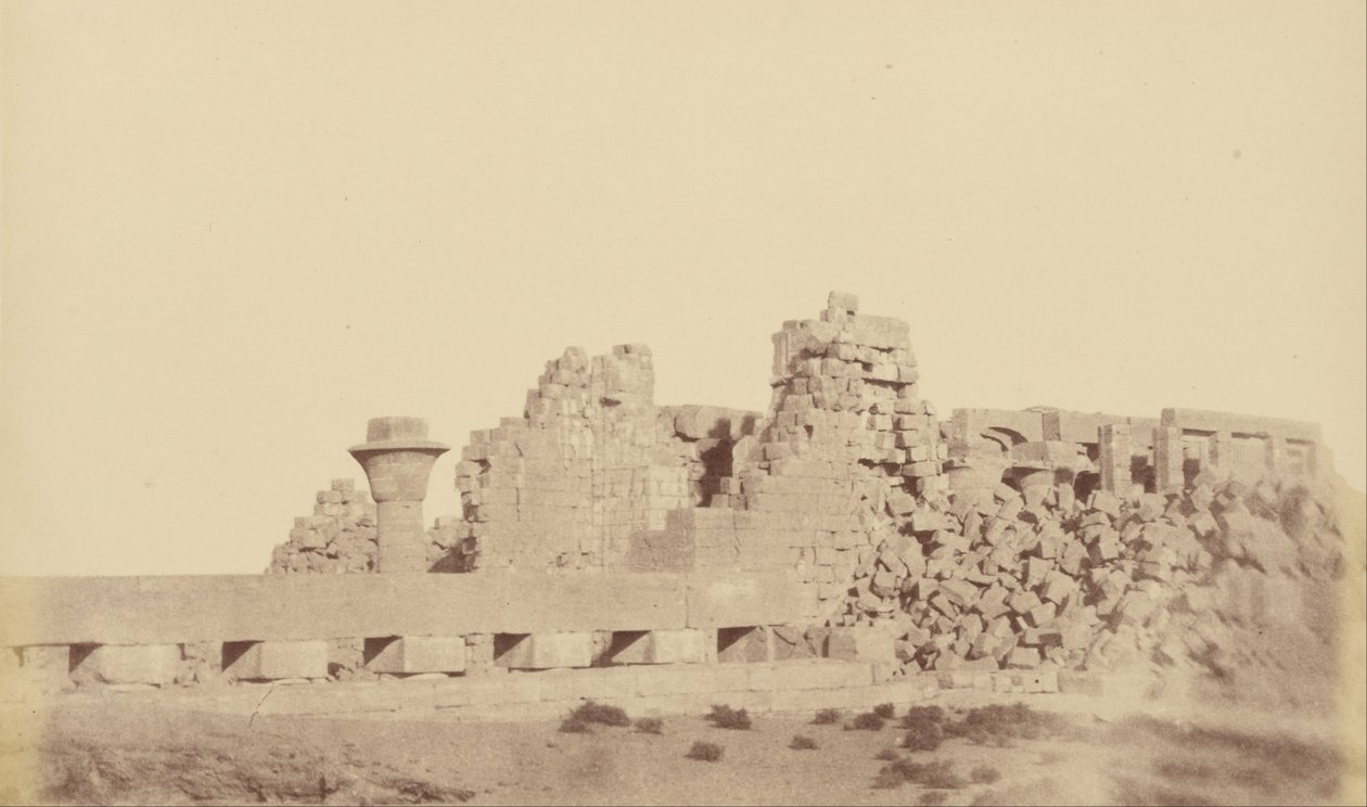 Overdekte Wandelgang van Thothmes III, Karnak door Théodule Devéria