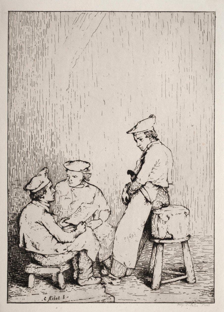 De Kaart door Auguste Theodule Ribot