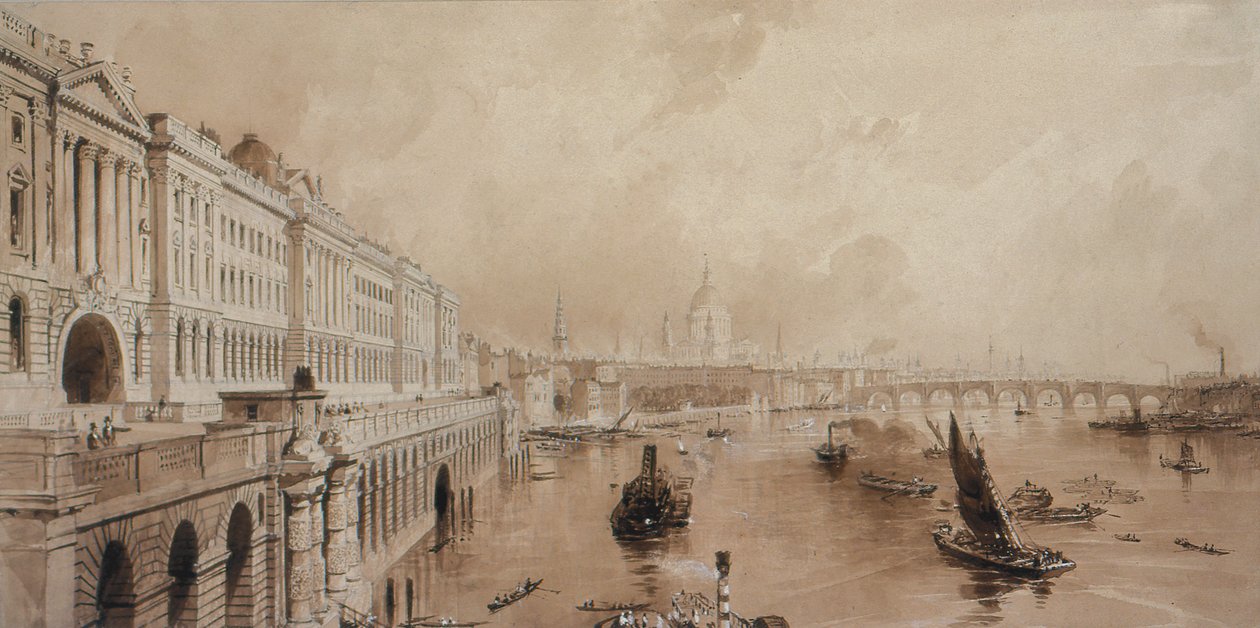 Somerset House door Thomas Allom
