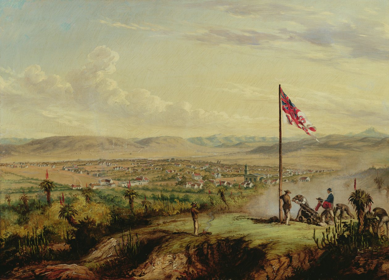 Een Uitzicht op Fort Beaufort door Thomas Baines