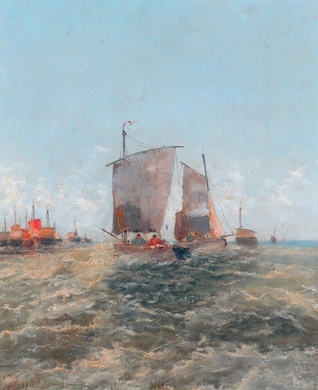 Voor De Nederlandse Kust, 1896 door Thomas Bush Hardy