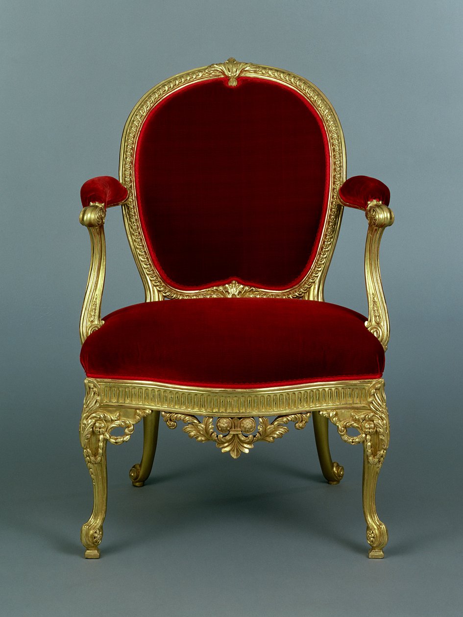 George III Armstoel door Thomas Chippendale