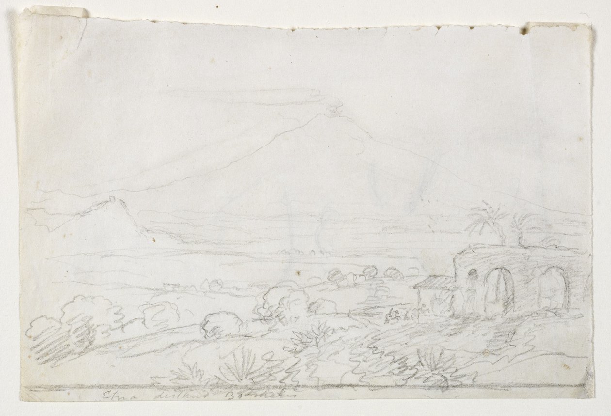 Aetna vanaf een afstand van dertig mijl, 1842 door Thomas Cole