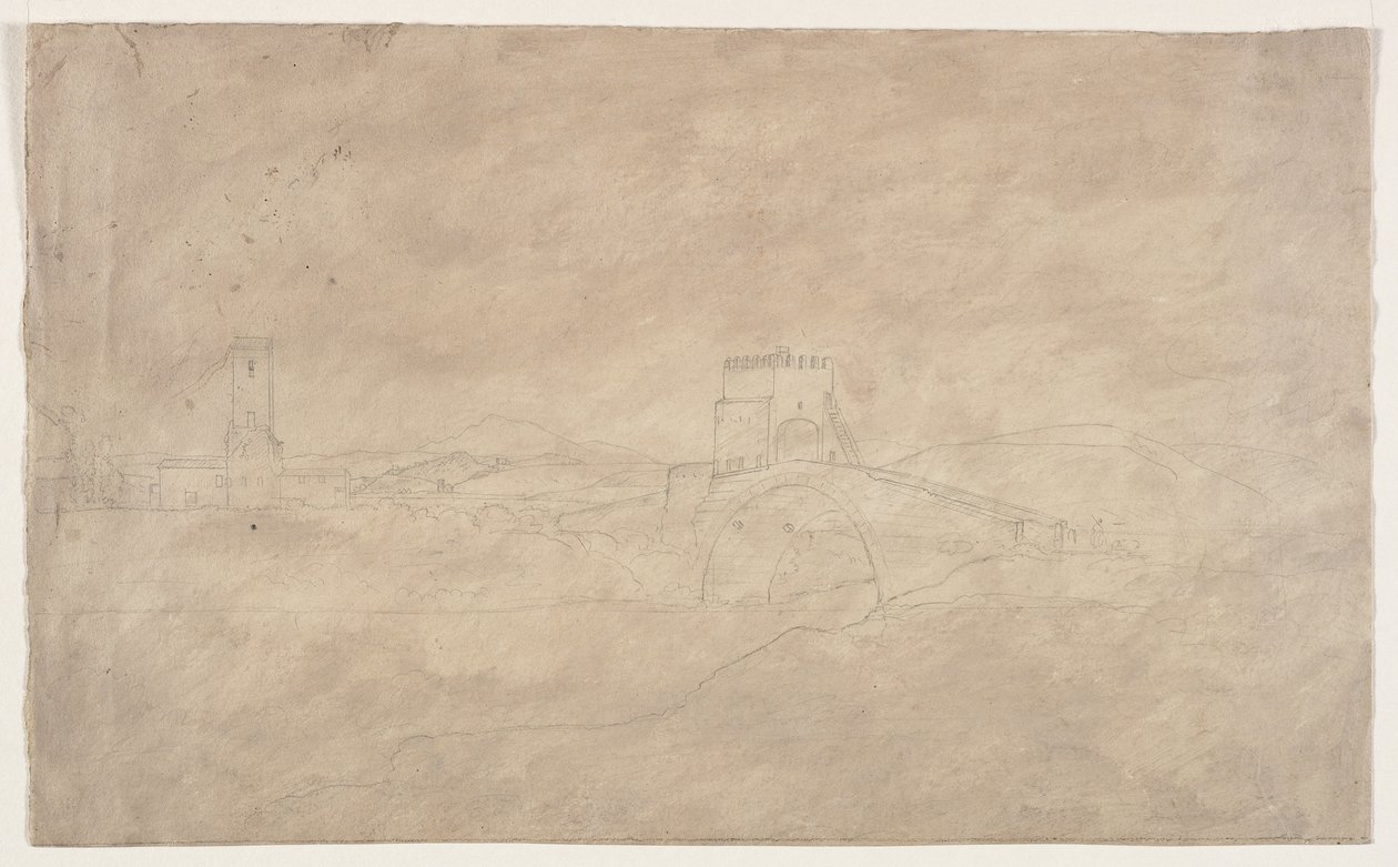 Versterkte Brug over Rivier door Thomas Cole