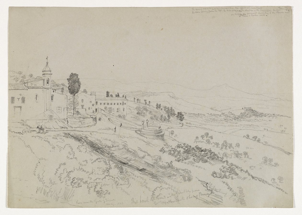 Vanaf de poort van Girgenti, Sicilië, 1842 door Thomas Cole