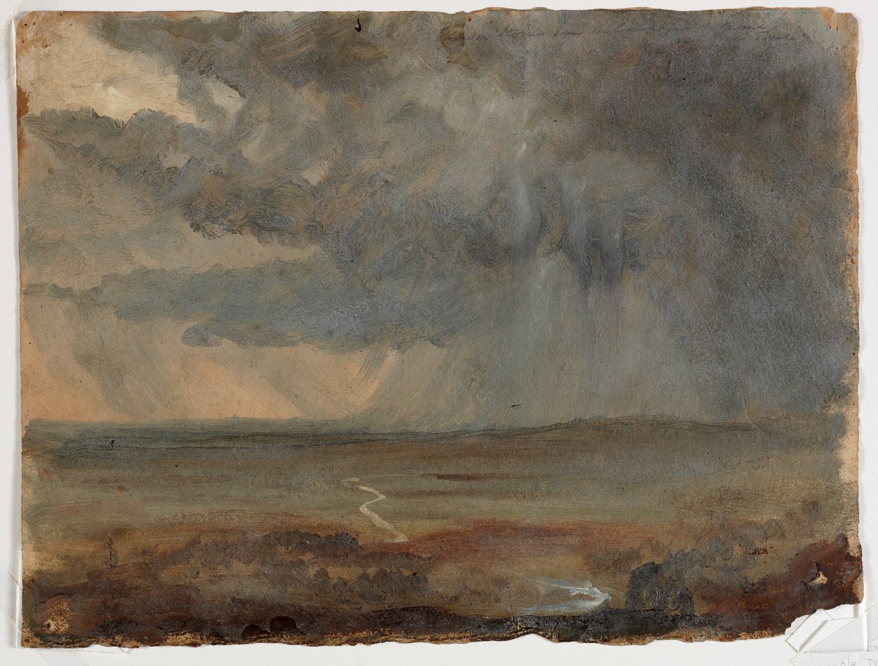 Stormachtig Landschap, ca. 1832 door Thomas Cole
