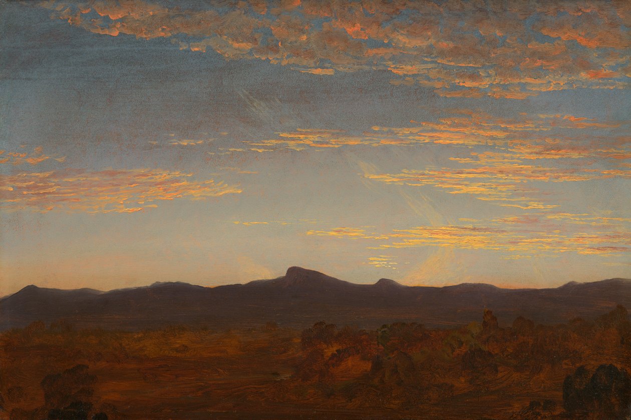 Studie voor Catskill Creek door Thomas Cole