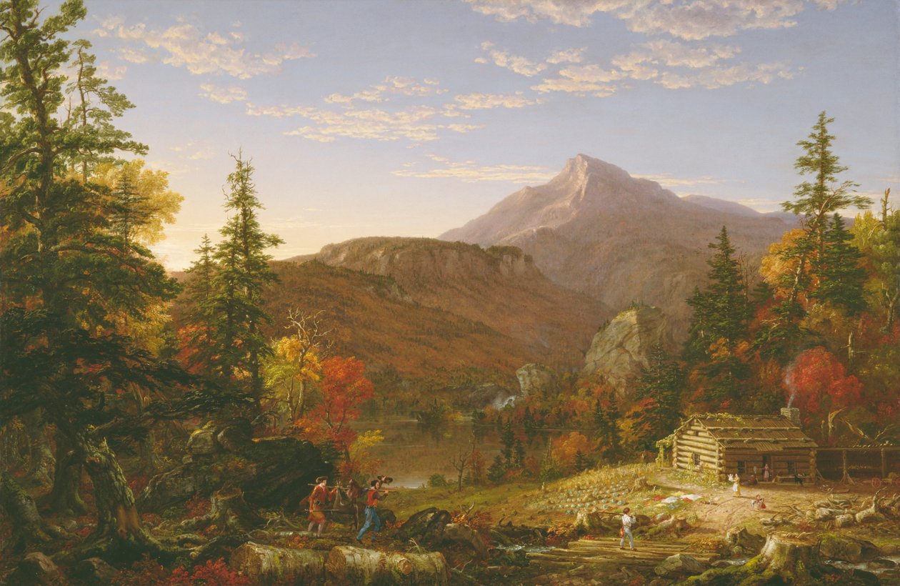 De terugkeer van de jager door Thomas Cole