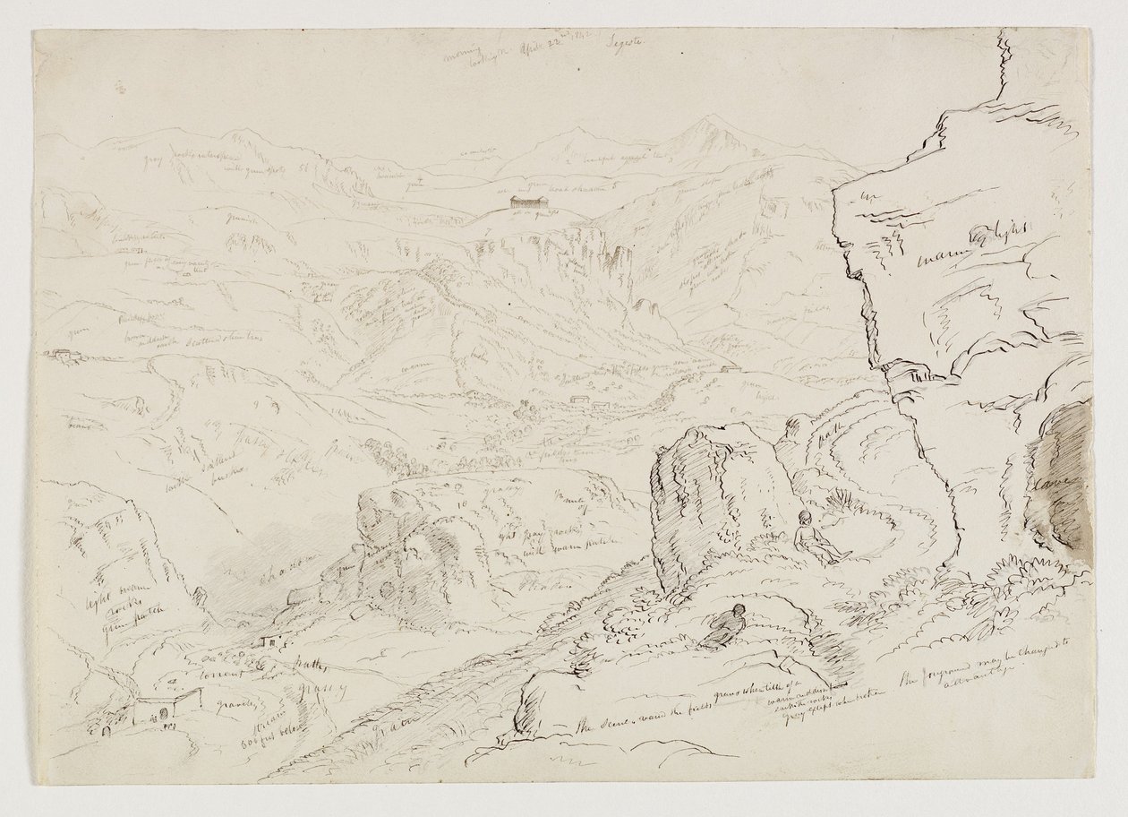 De Vallei en Tempel van Segesta, Sicilië door Thomas Cole