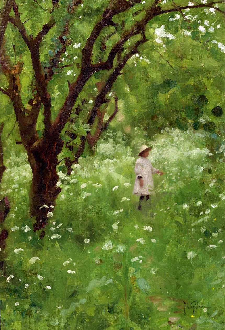 De Boomgaard door Thomas Cooper Gotch