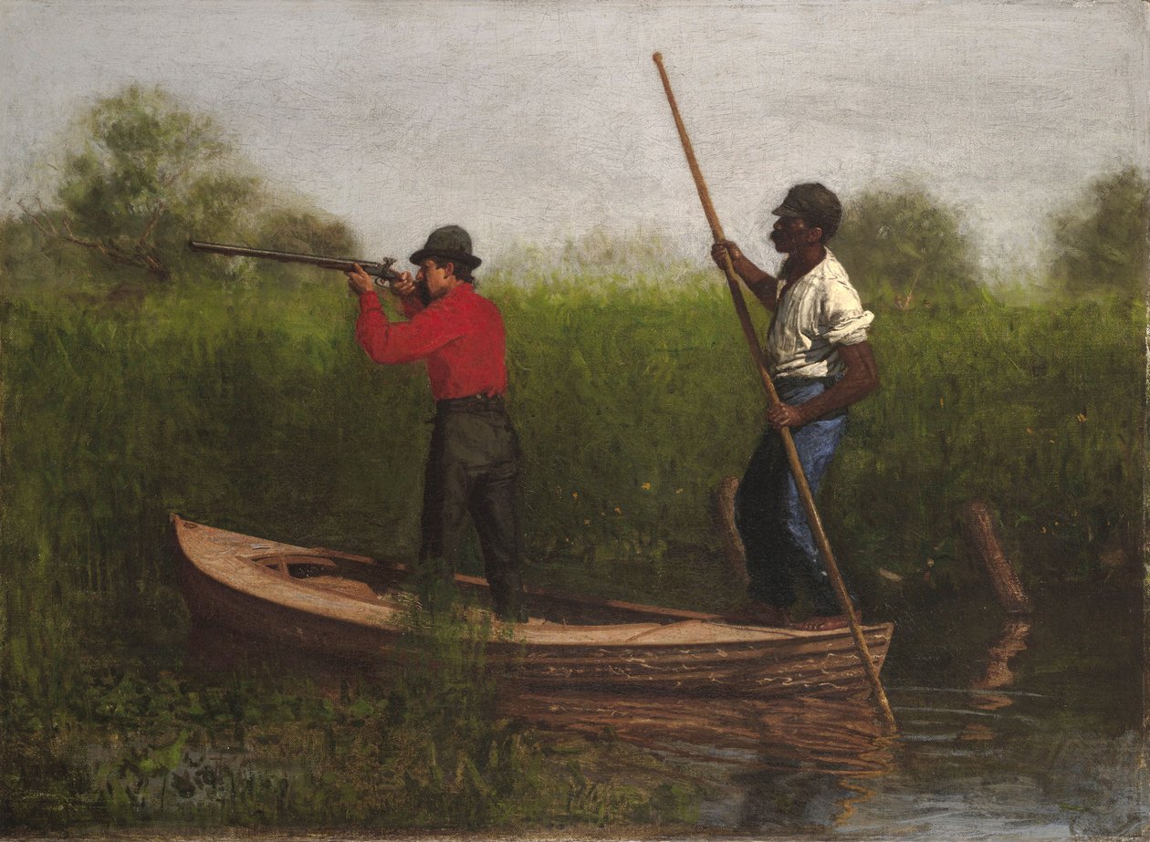 Jacht op de Delaware, 1876 door Thomas Eakins