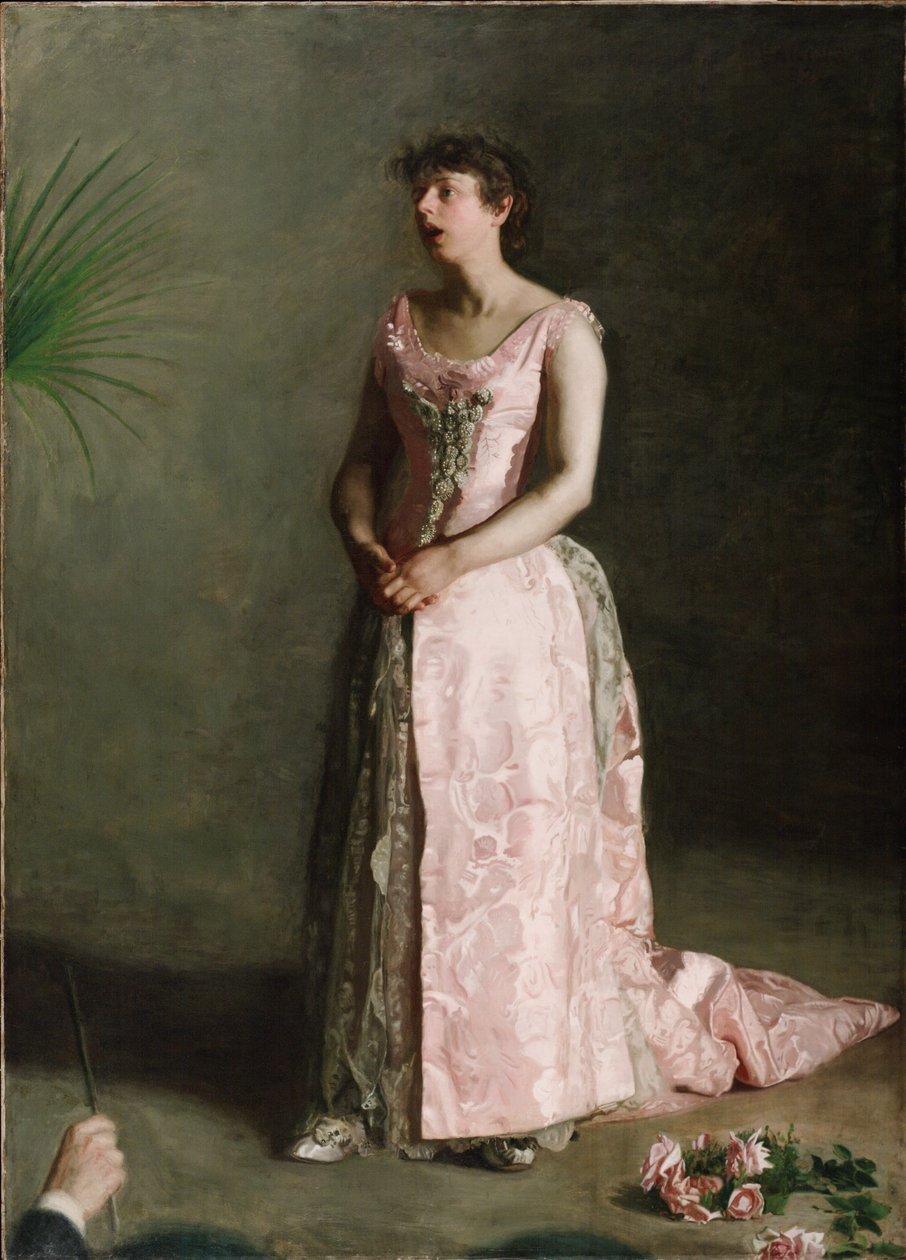 De Concertzangeres door Thomas Eakins