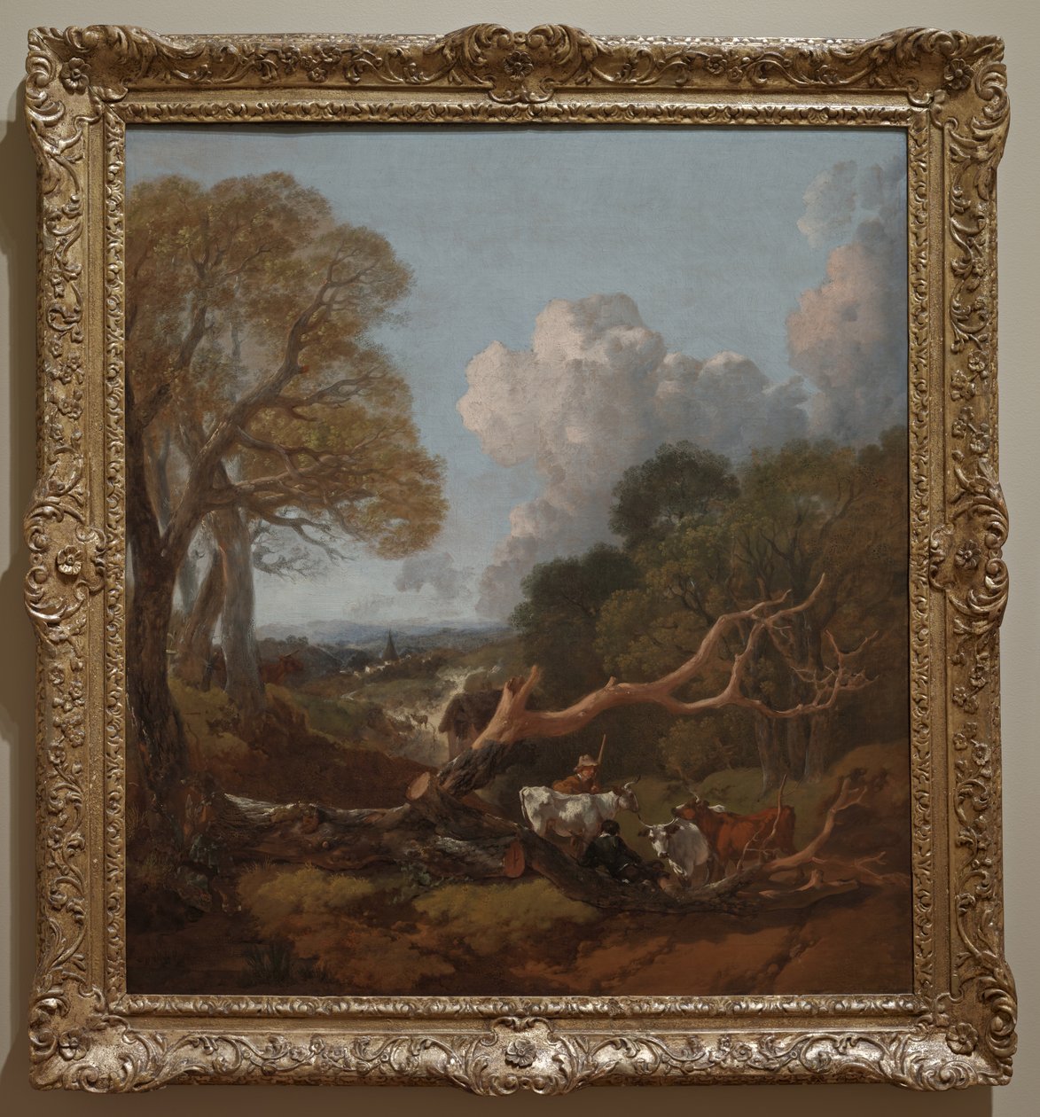De gevallen boom, waarschijnlijk tussen 1750 en 1753 door Thomas Gainsborough
