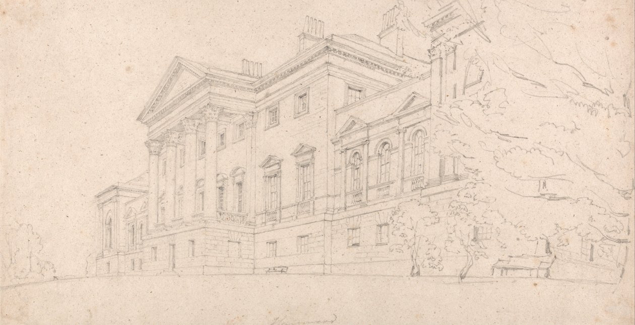 Harewood House, Yorkshire door Thomas Girtin