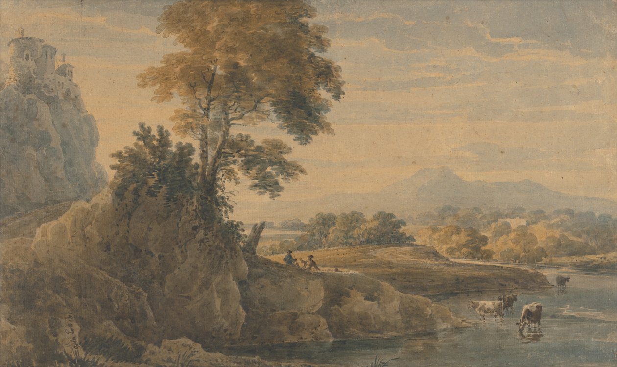 Romantisch landschap door Thomas Girtin