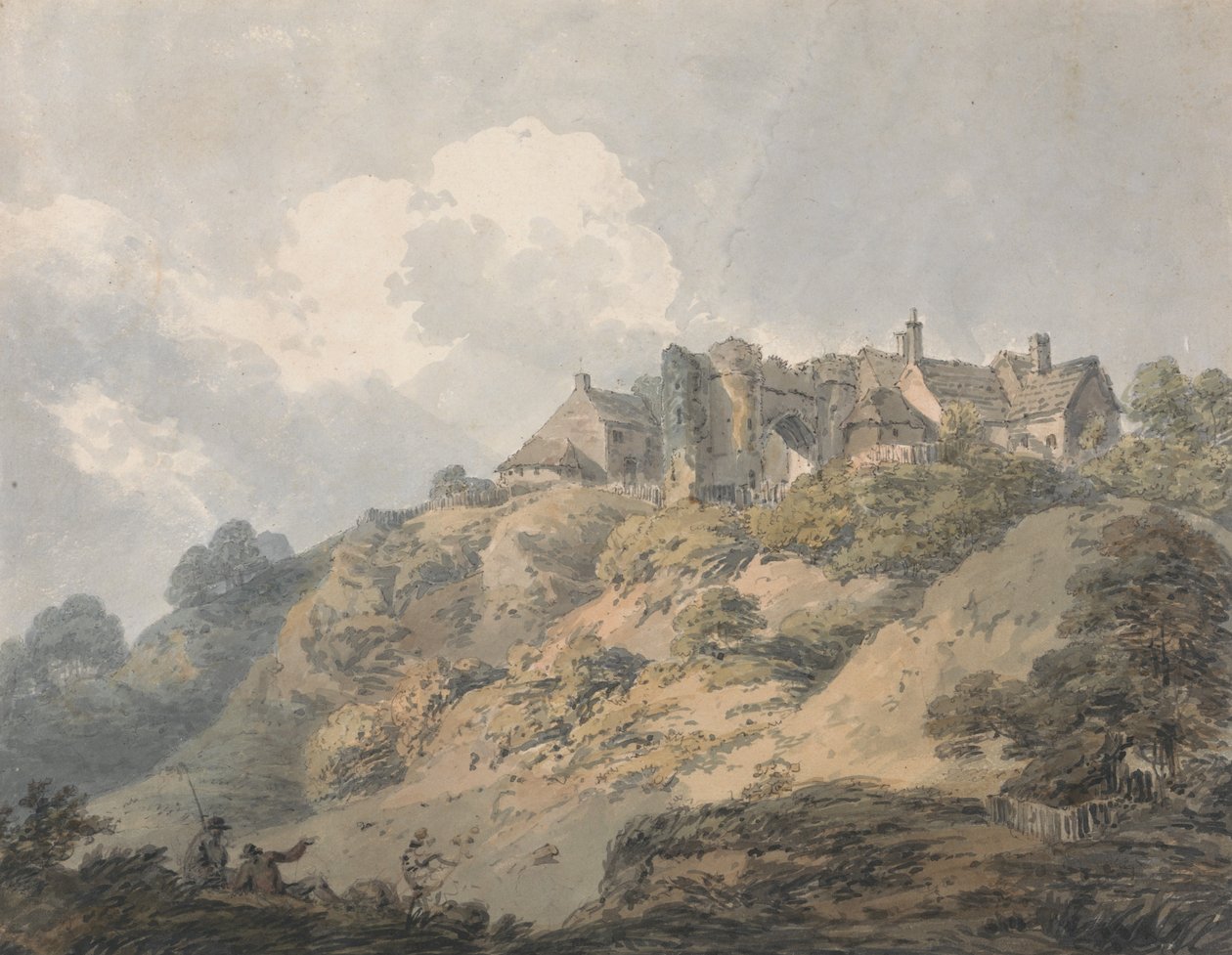 Uitzicht op Winchelsea, Sussex door Thomas Girtin