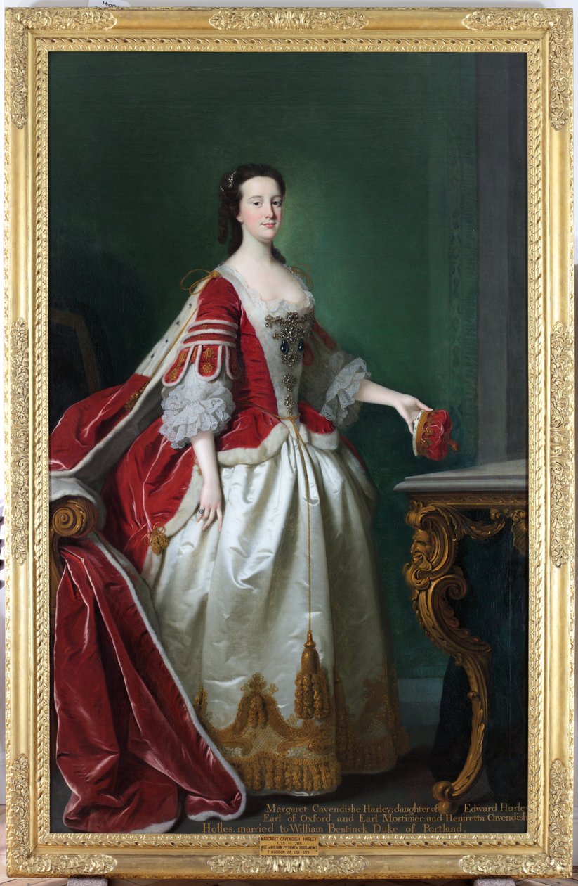Lady Margaret Cavendish-Holles-Harley, hertogin van Portland door Thomas Hudson
