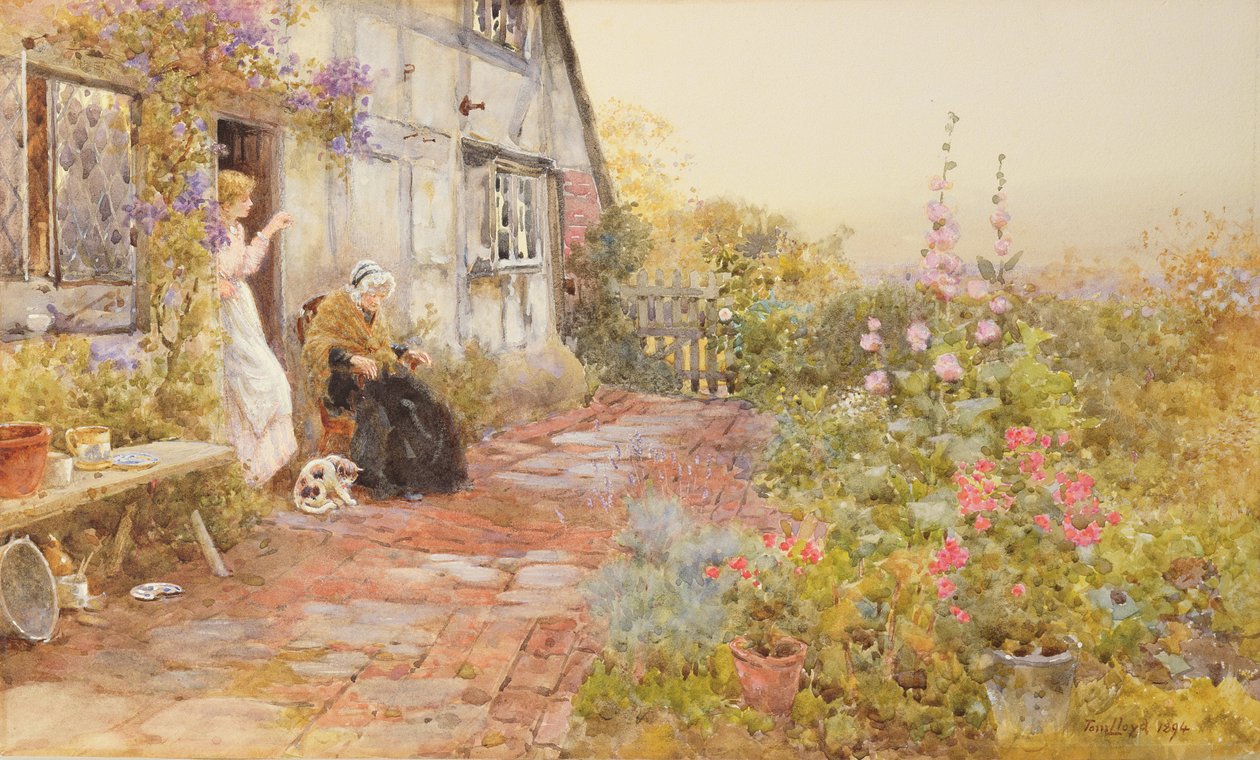 Grootmoeder, 1894 door Thomas James Lloyd