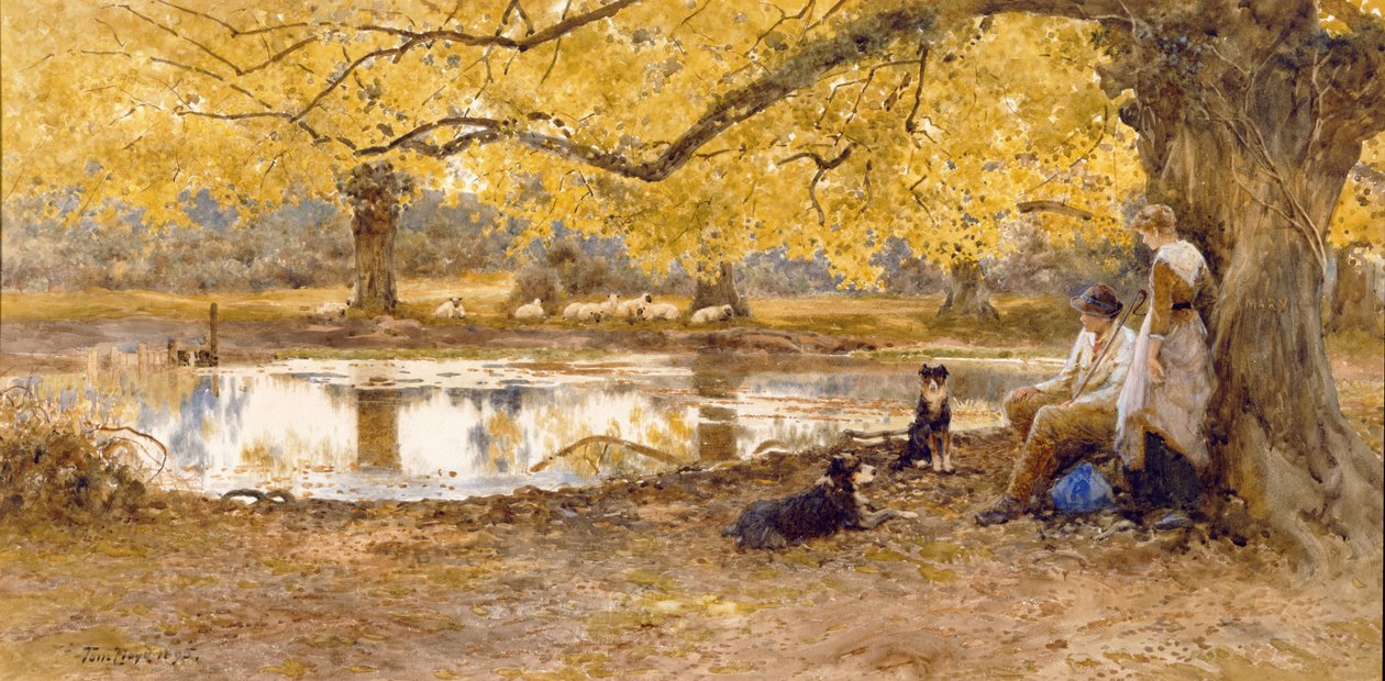De ontmoetingsplaats, 1895 door Thomas James Lloyd