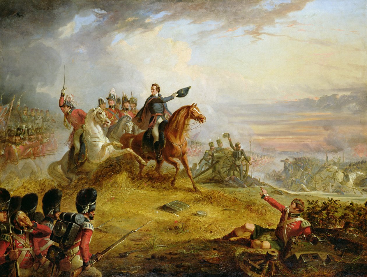 Een incident bij de Slag bij Waterloo in 1815 door Thomas Jones