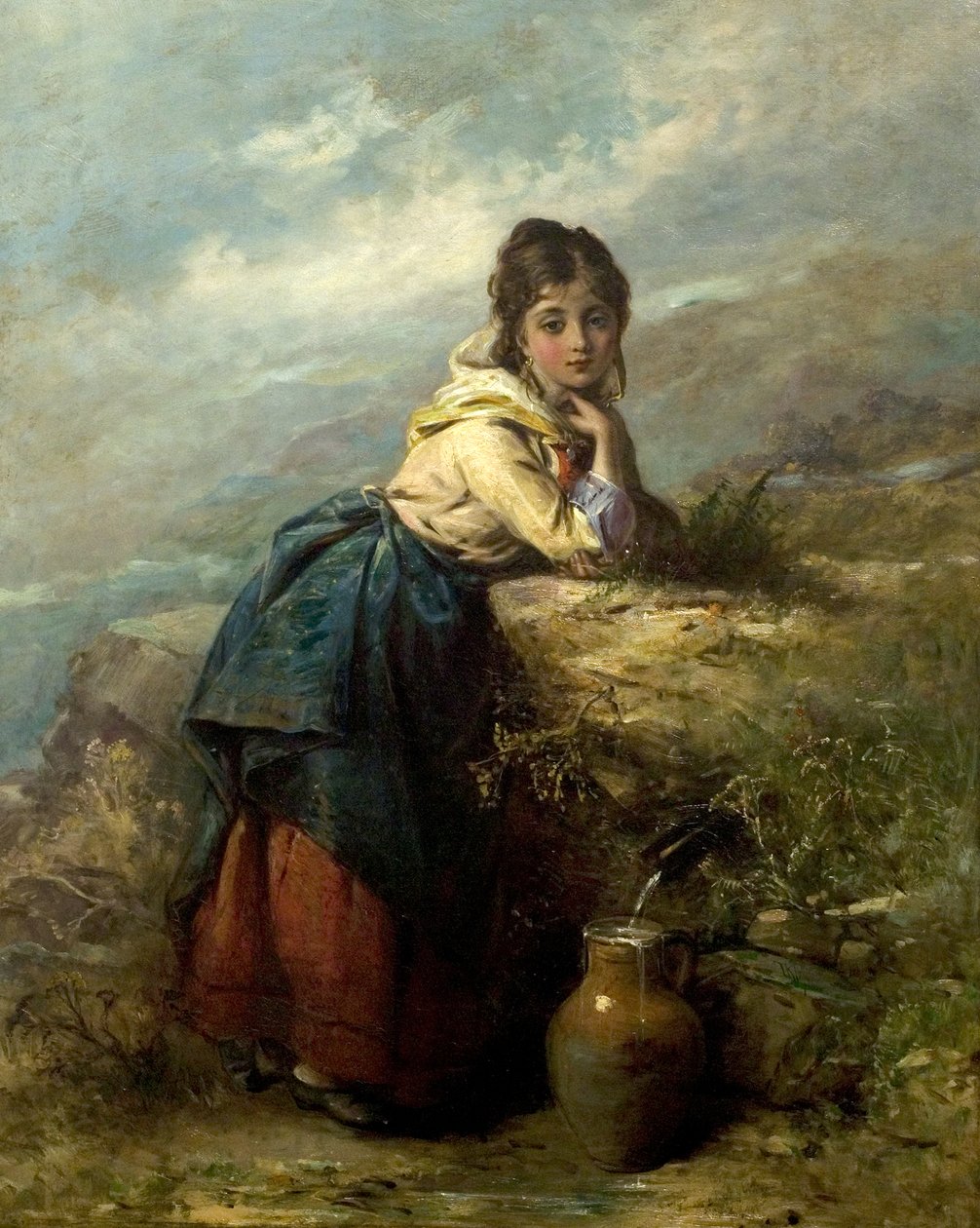 Een bergmeisje door Thomas Kent Pelham