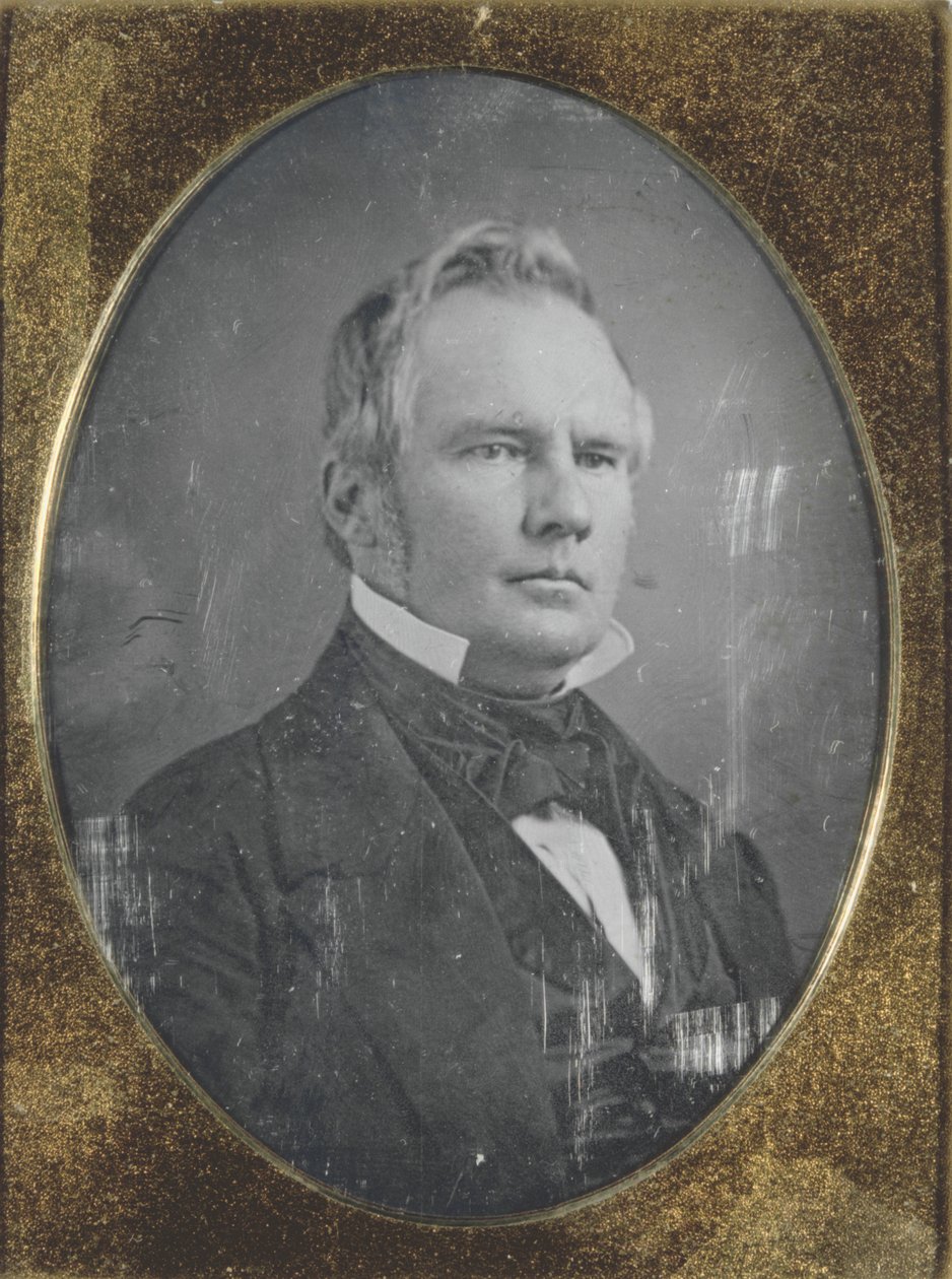 Portret van Stirling Price, gouverneur van Missouri door Thomas M. Easterly