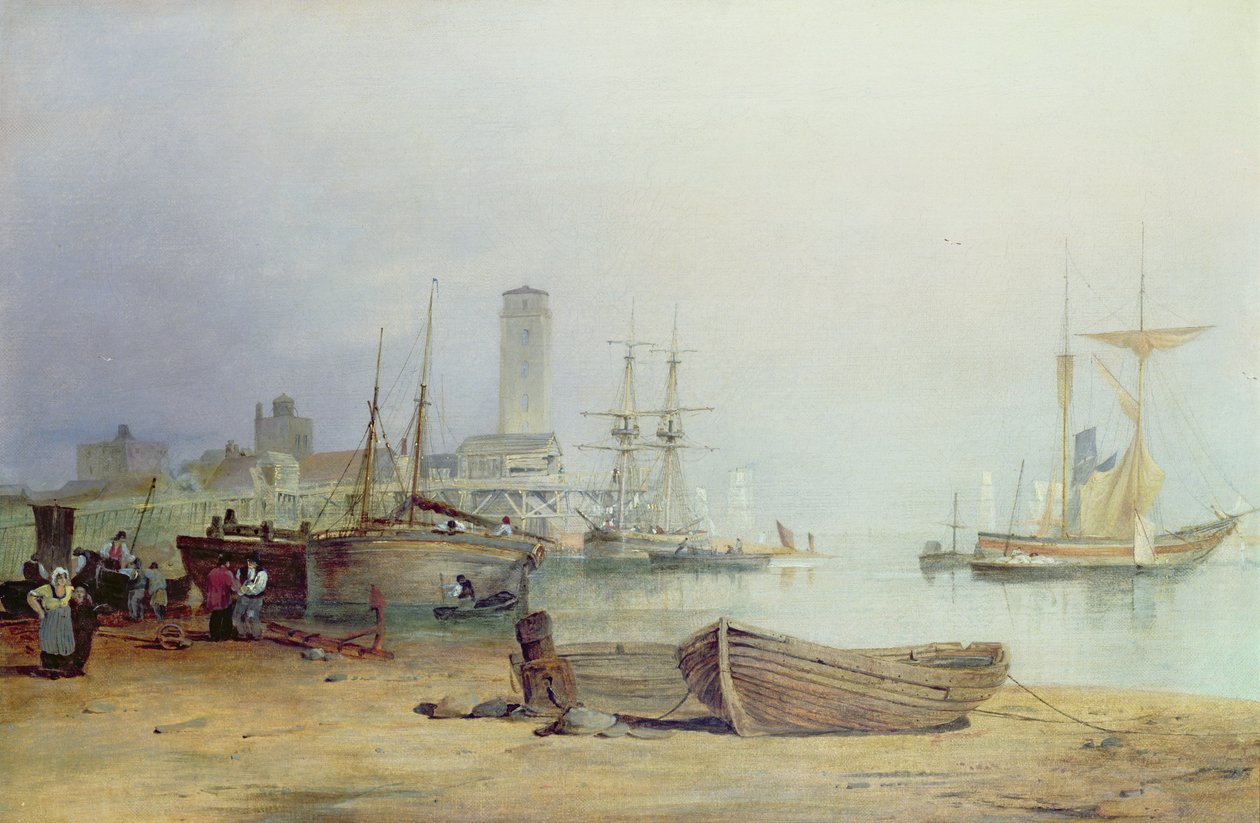 Low Lights, North Shields door Thomas Miles Richardson