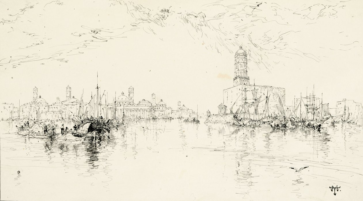 Veracruz, Haven van Mexico, 1885 door Thomas Moran