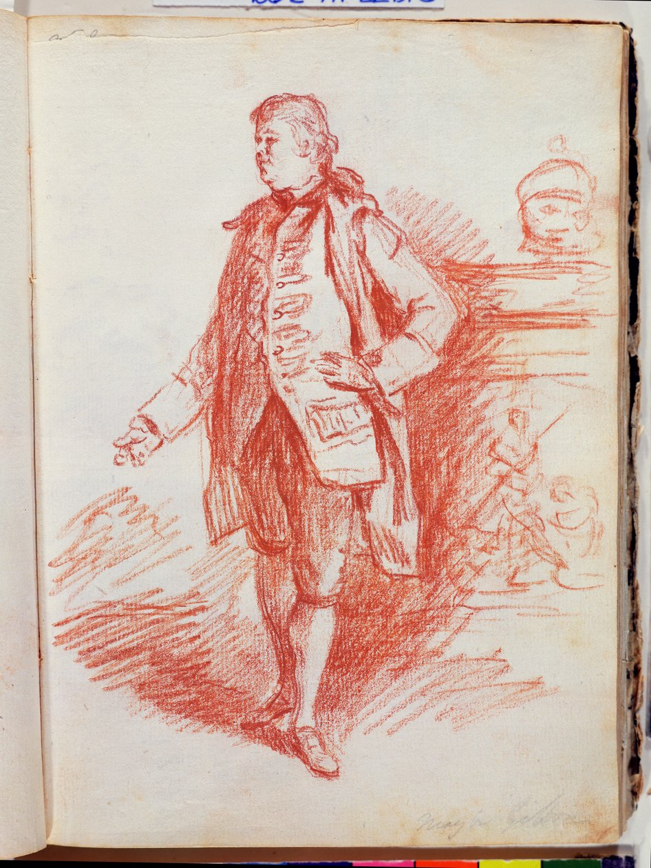 Portret van een Man, genaamd Edward Gibbon (1737-94) uit 