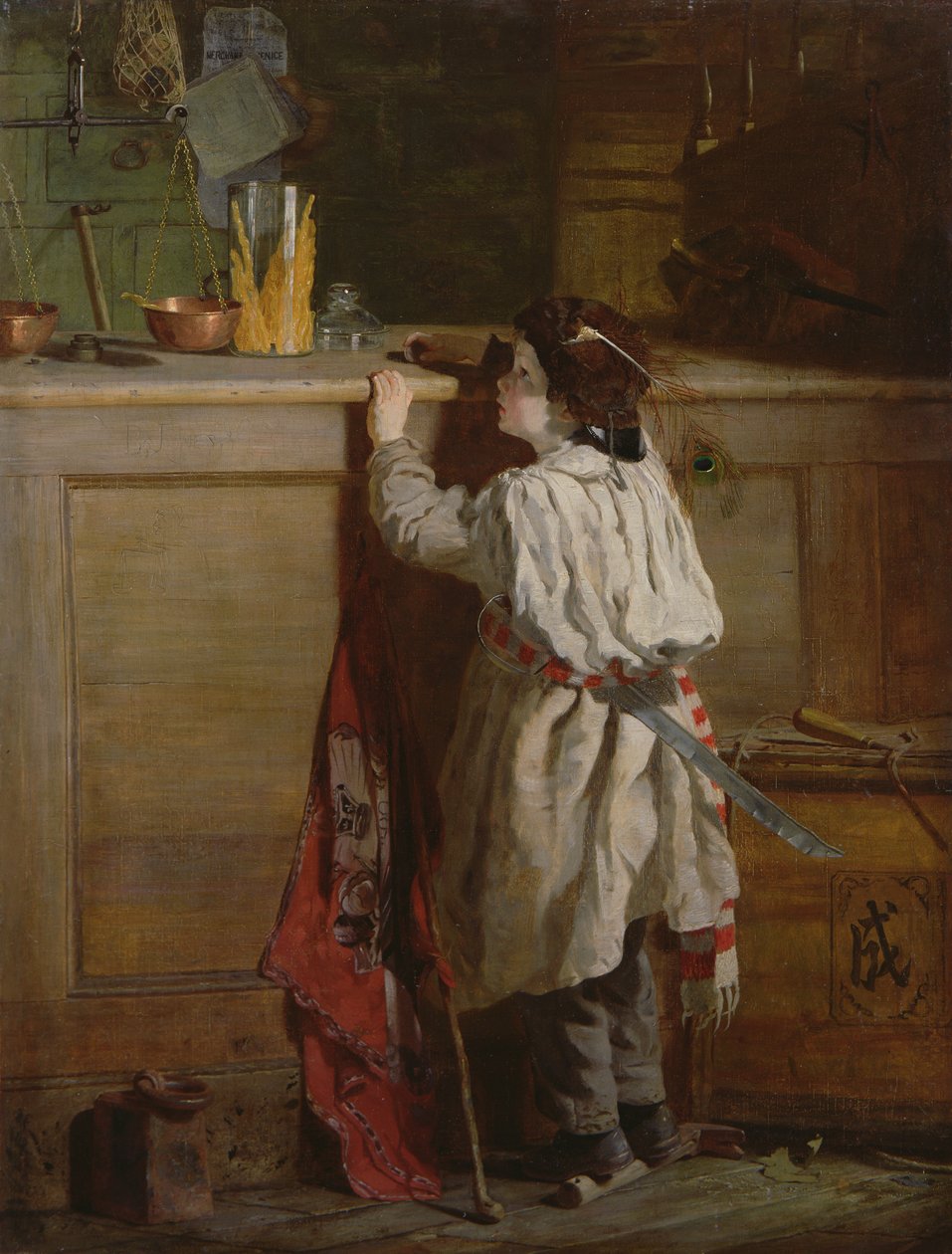 Beloningen van moed, c.1875 door Thomas Reynolds Lamont