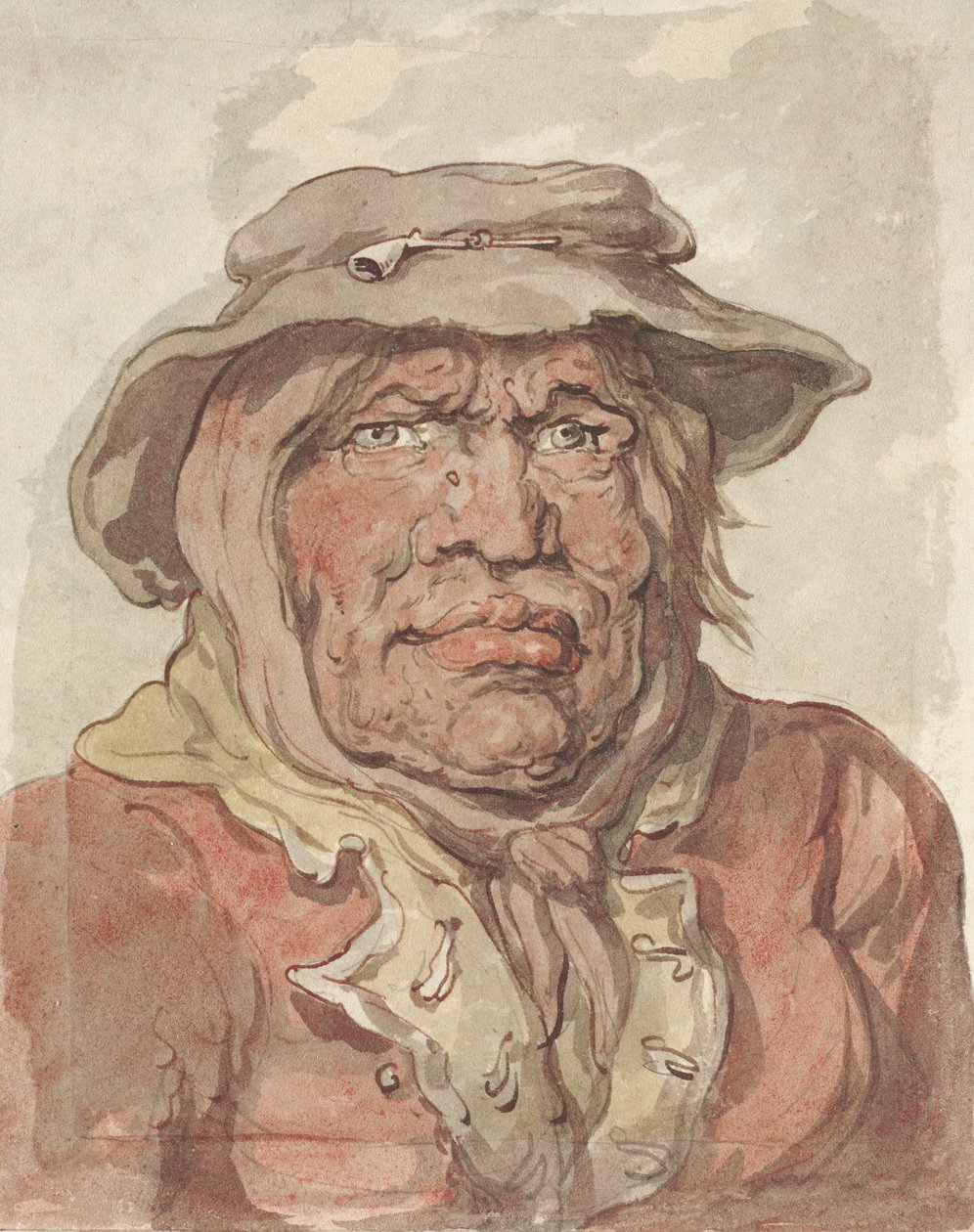 Een soldatenweduwe, 1815-20 door Thomas Rowlandson