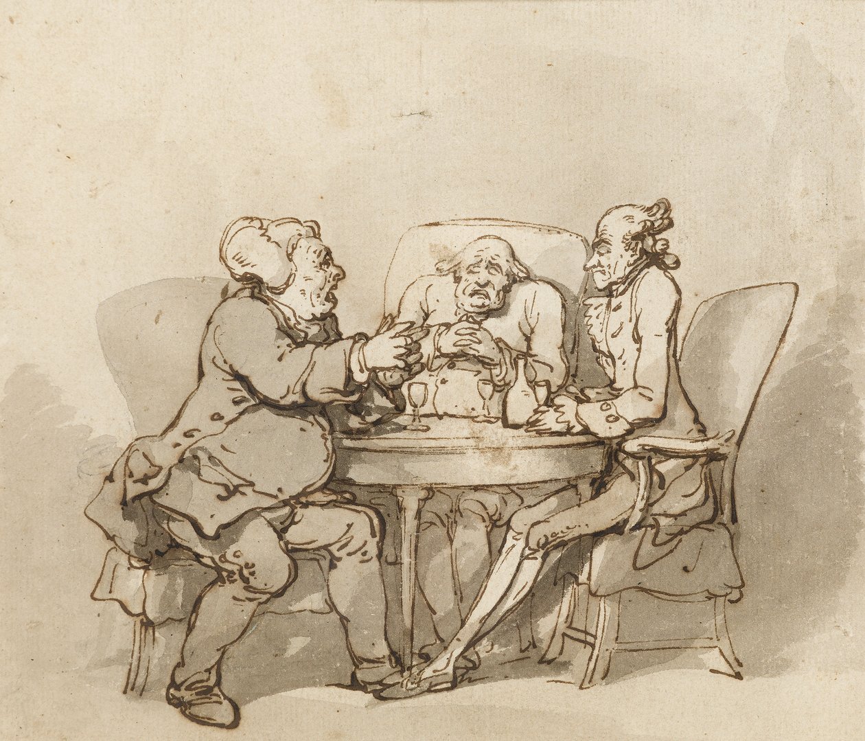 Een praatzieke kerel door Thomas Rowlandson