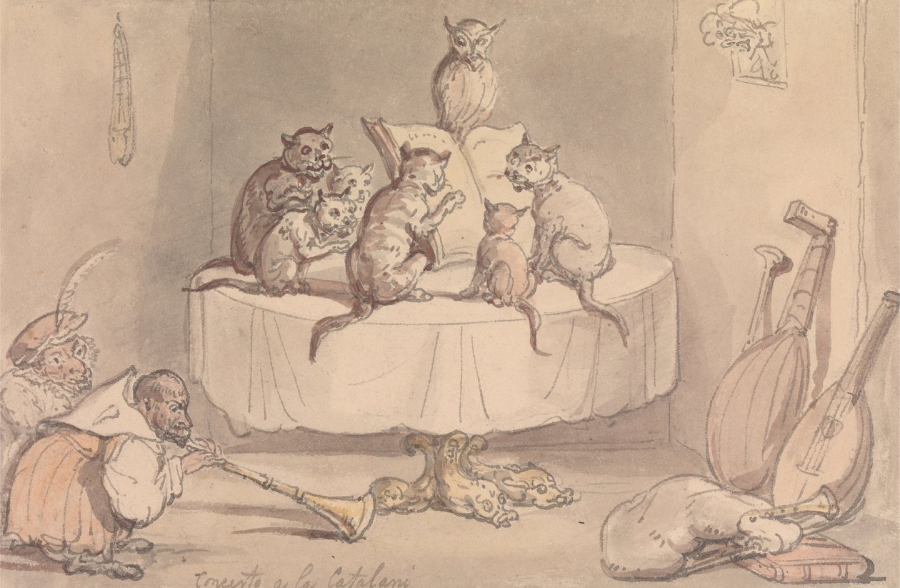 Concerto a la Catalani door Thomas Rowlandson