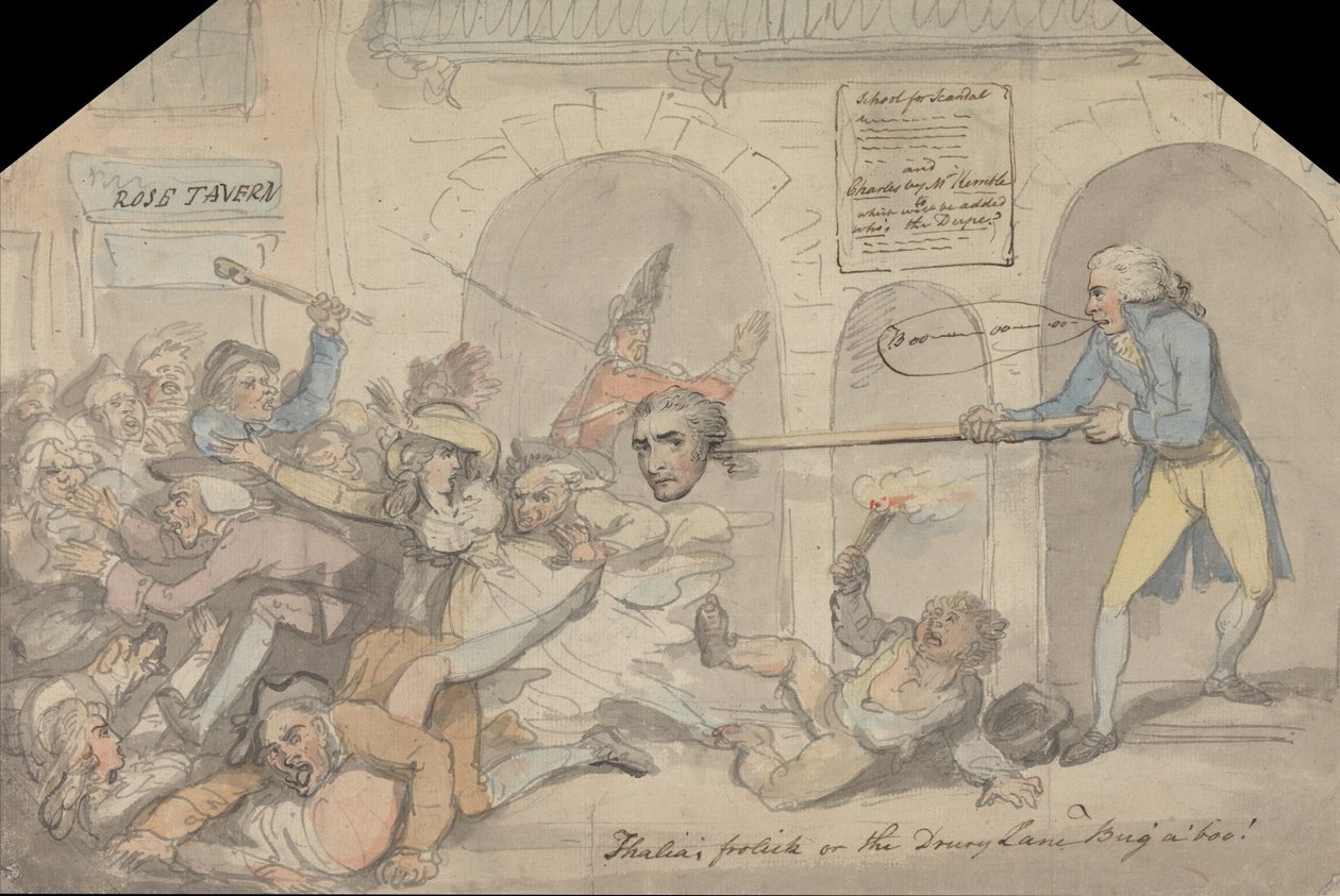 Drury Lane. De school voor schandaal door Thomas Rowlandson
