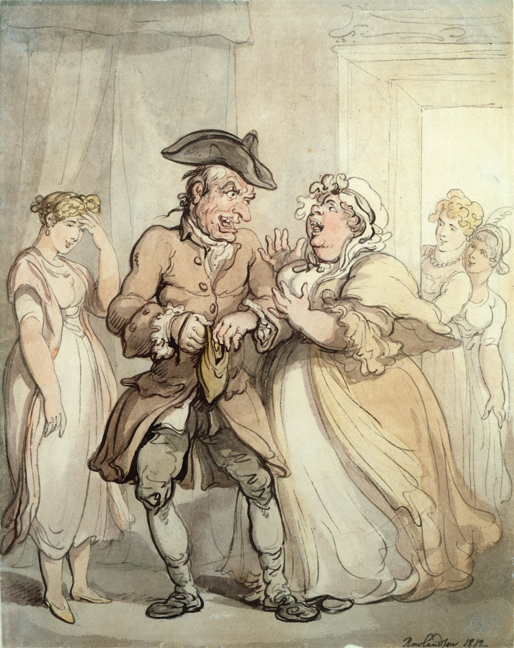 Eerst plezier, later betalen, 1812 door Thomas Rowlandson