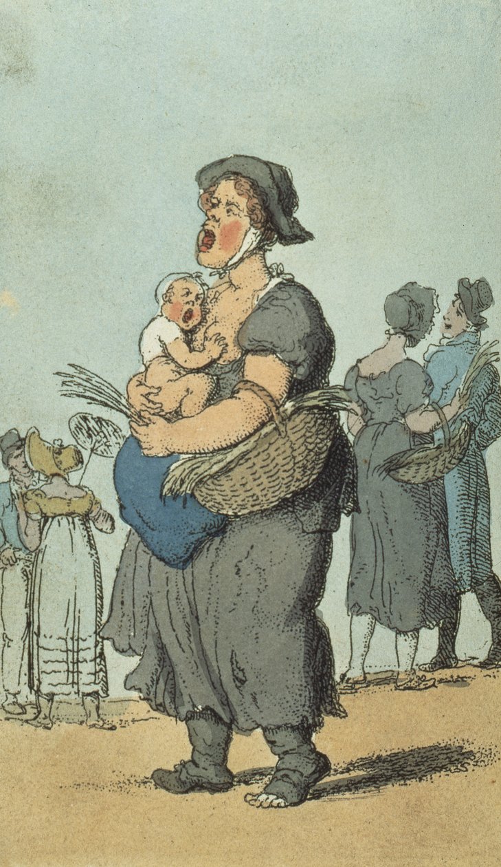 Zoete lavendel, 1820 door Thomas Rowlandson