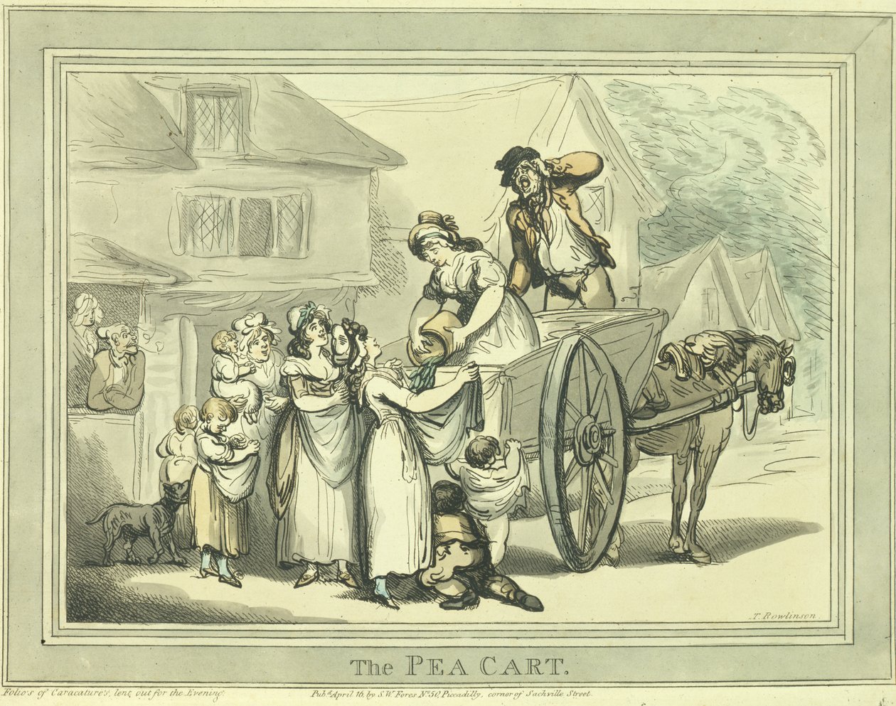 De Erwtenkar, uitgegeven door S.W. Fores door Thomas Rowlandson