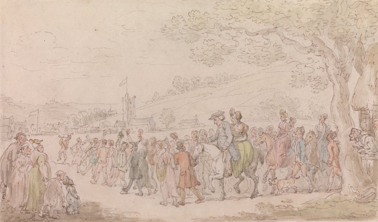 De dominee van Wakefield - Het welkom door Thomas Rowlandson