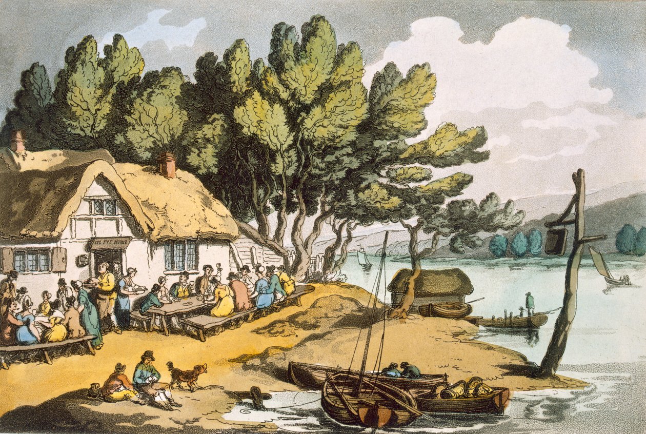 Uitzicht nabij Newport, Isle of Wight, uit 