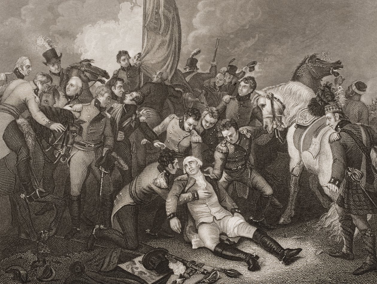 De Dood van Generaal Sir Ralph Abercromby, illustratie uit 
