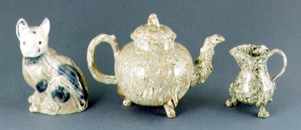 Theepot en roomkan, ca. 1745-50 door Thomas Whieldon