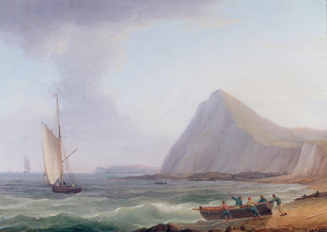 De Kliffen van Dover door Thomas Whitcombe