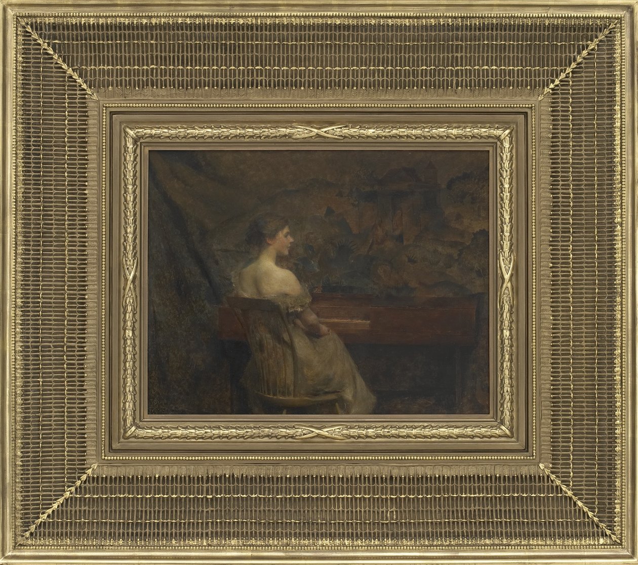 Een portret, 1902 door Thomas Wilmer Dewing