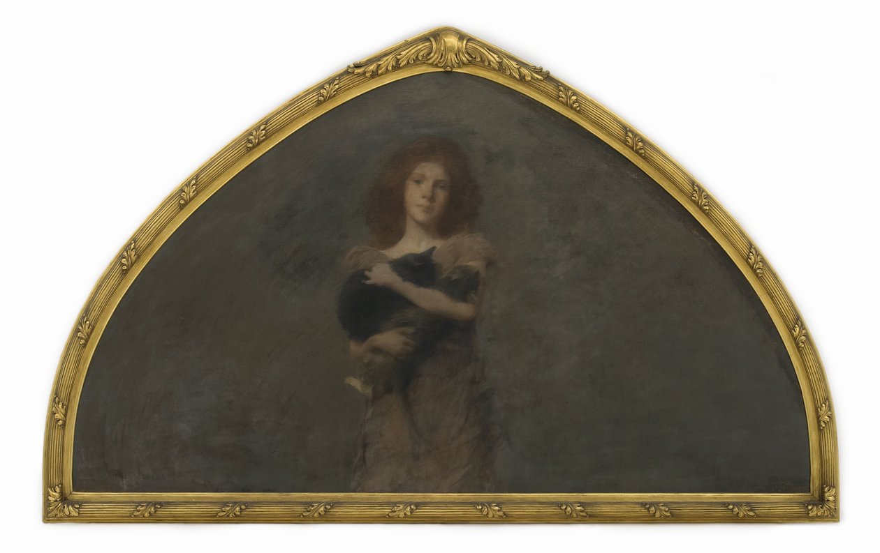 Vroeg portret van de dochter van de kunstenaar, 1893-94 door Thomas Wilmer Dewing