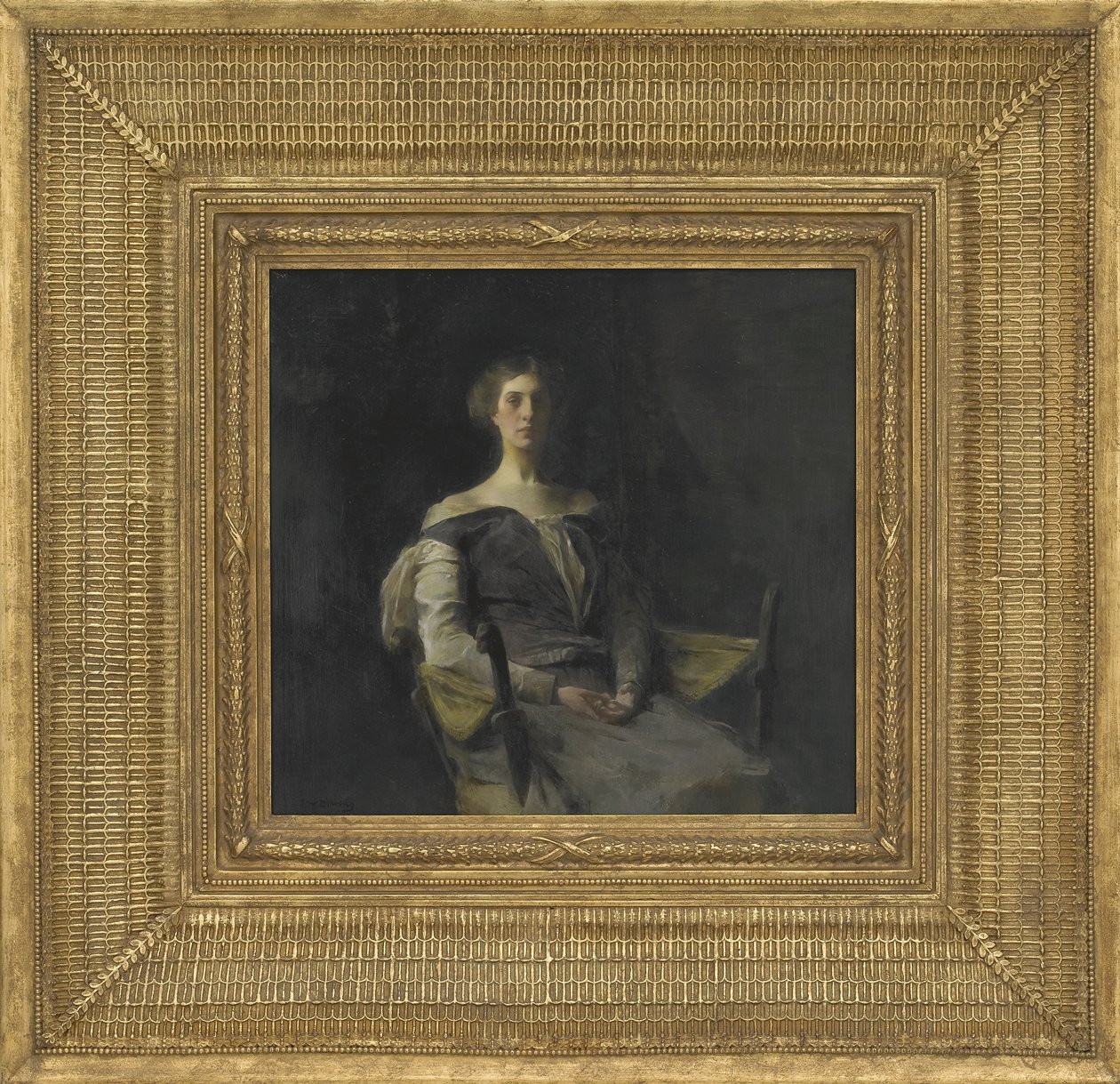 Portret van een meisje, 1905 door Thomas Wilmer Dewing