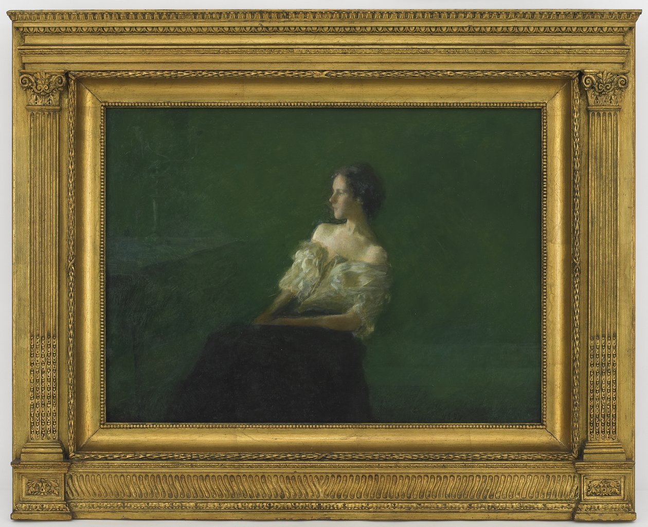 Studie van een zittende vrouw, 1897 door Thomas Wilmer Dewing