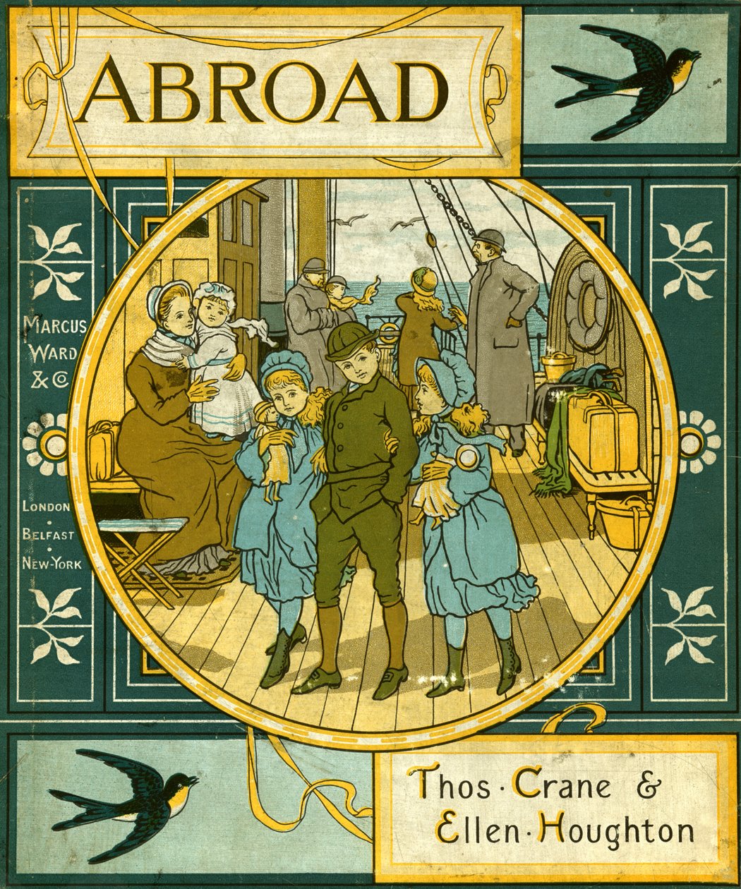 In het buitenland - boekomslag door Thomas Crane