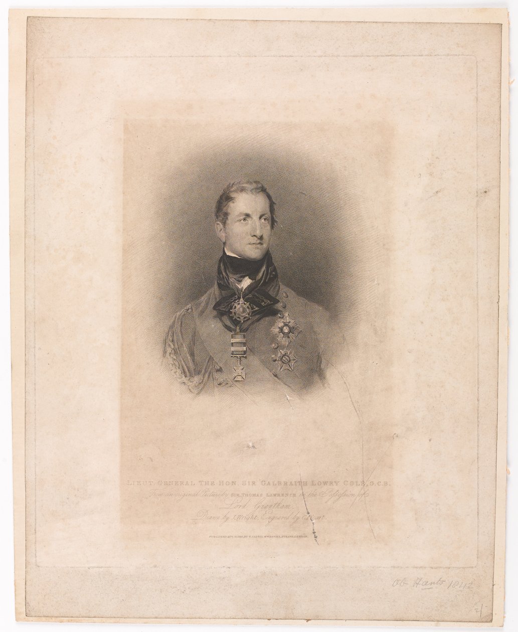 Luitenant-generaal The Hon Sir Galbraith Lowry Cole GCB door Thomas (after) Lawrence