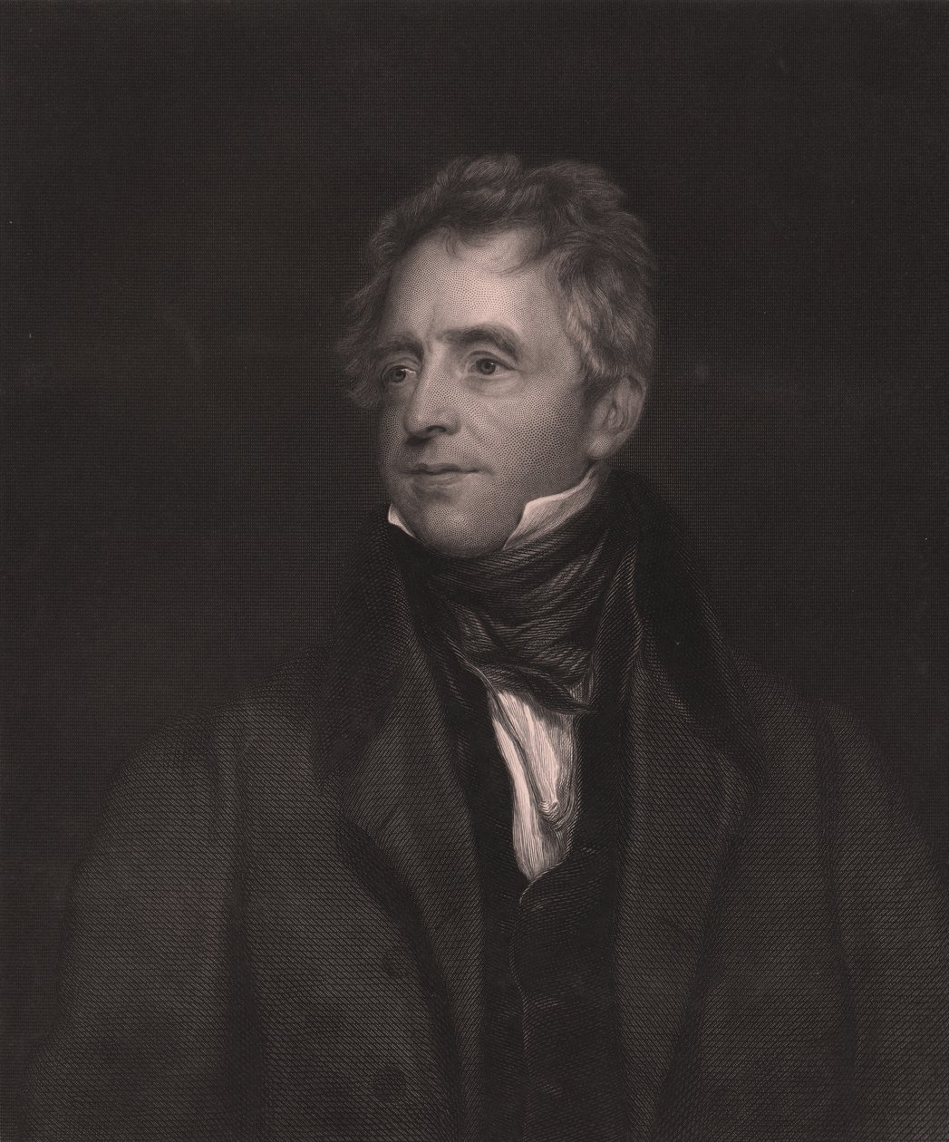 Portret van Engelse acteur John Fawcett (1768-1837), gravure door W J Edwards naar schilderij van Thomas Lawrence, 23x32 cm, Virtue and Co Uitgever, Londen door Thomas (after) Lawrence